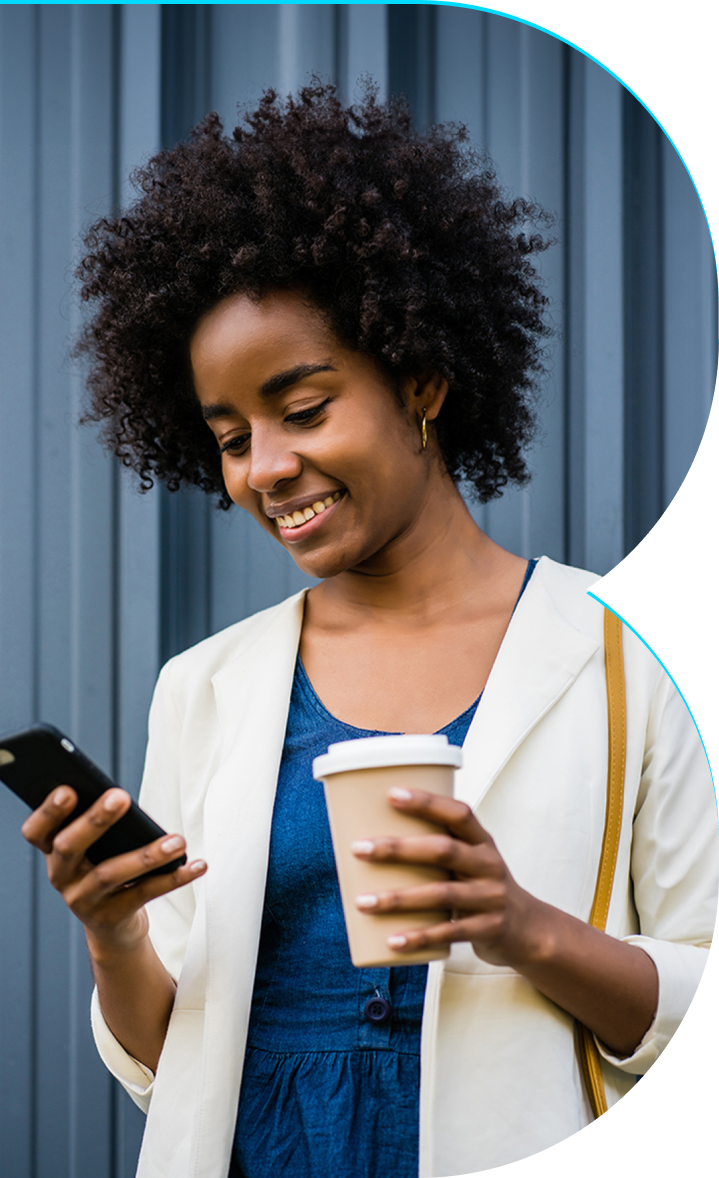 lady making exchange